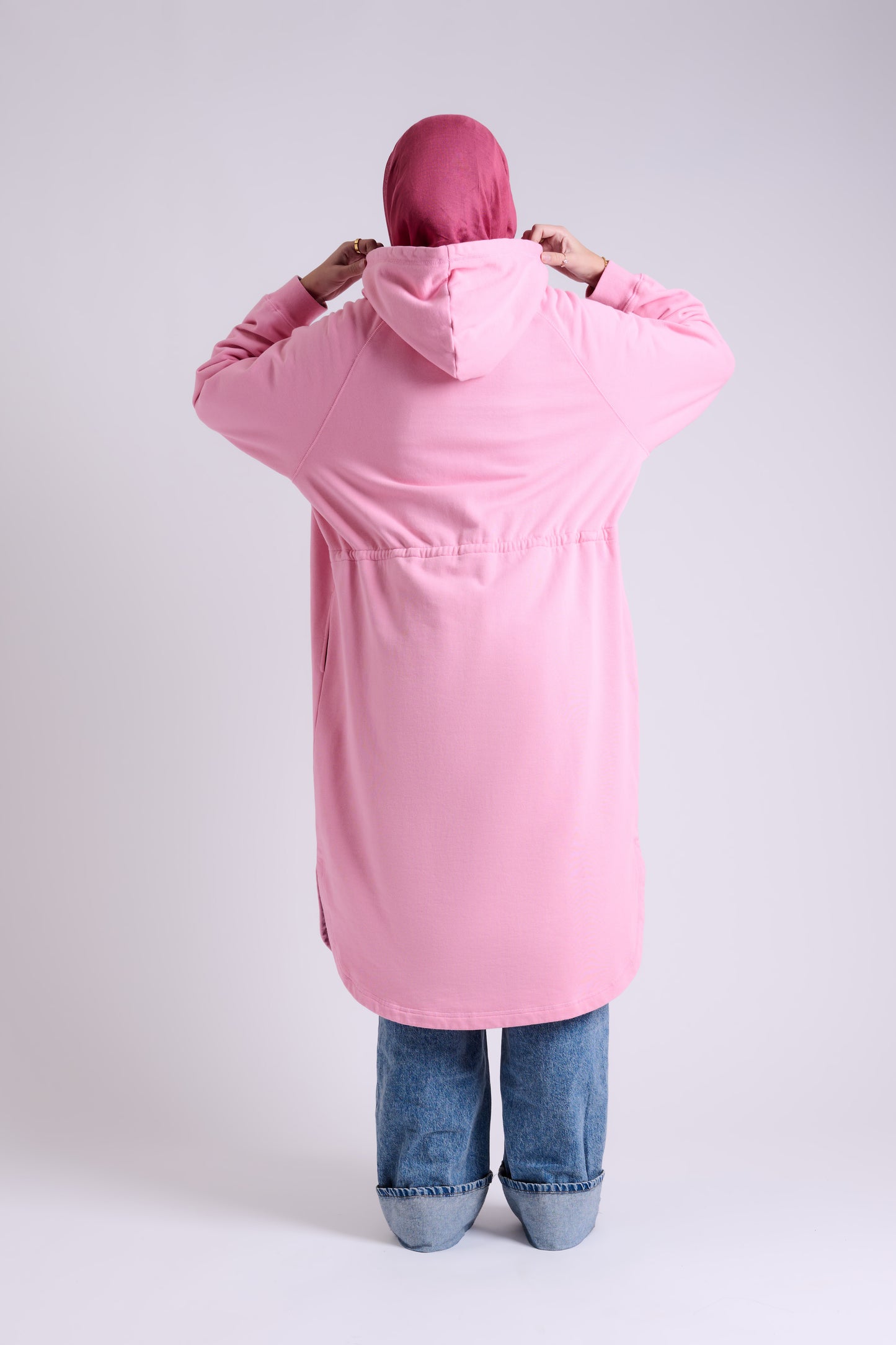 Abaya Hoodie (Blush)